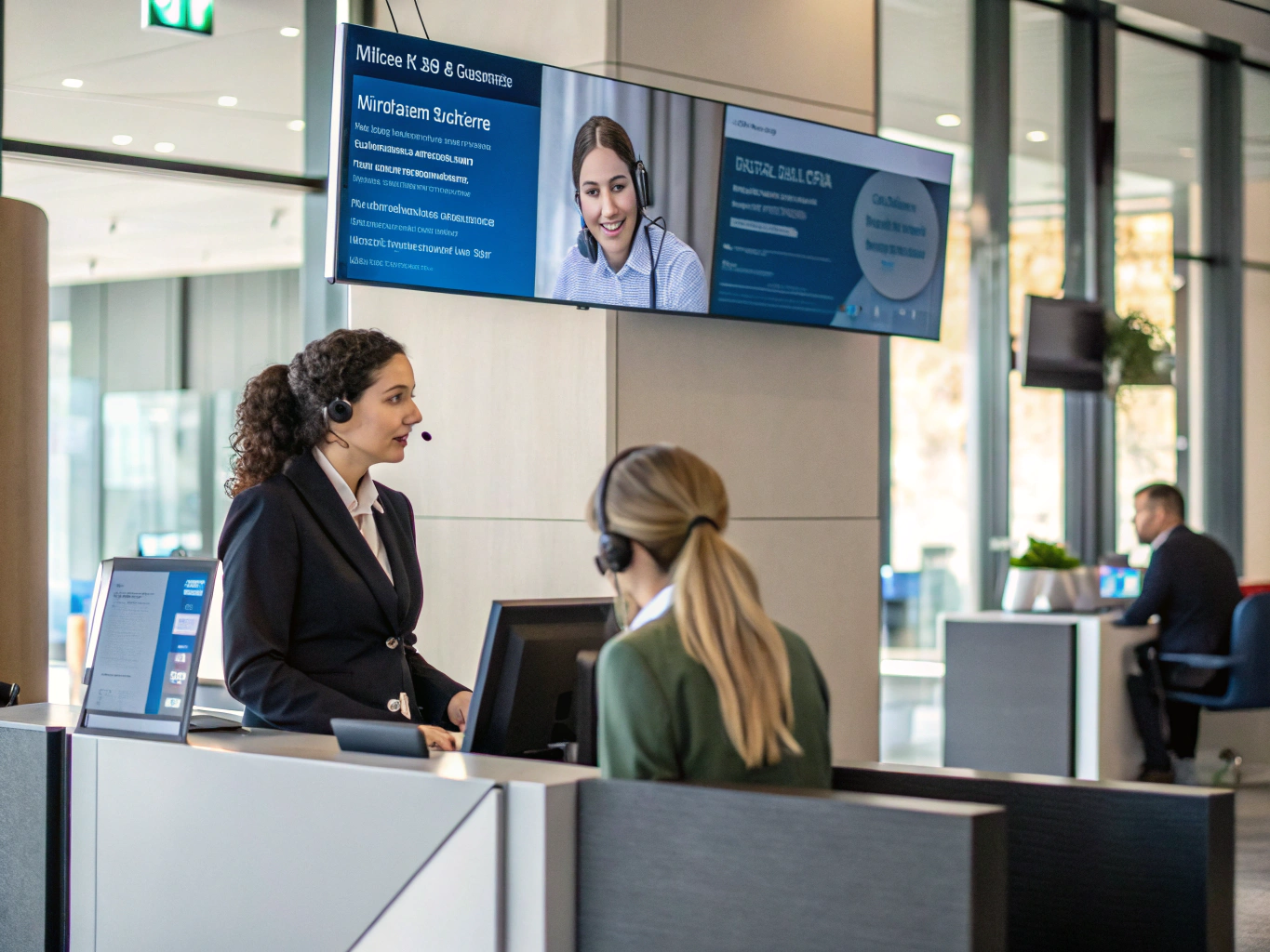 AI receptionist interface managing multiple incoming calls for an auto repair shop