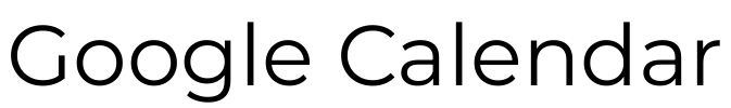 Google Calendar