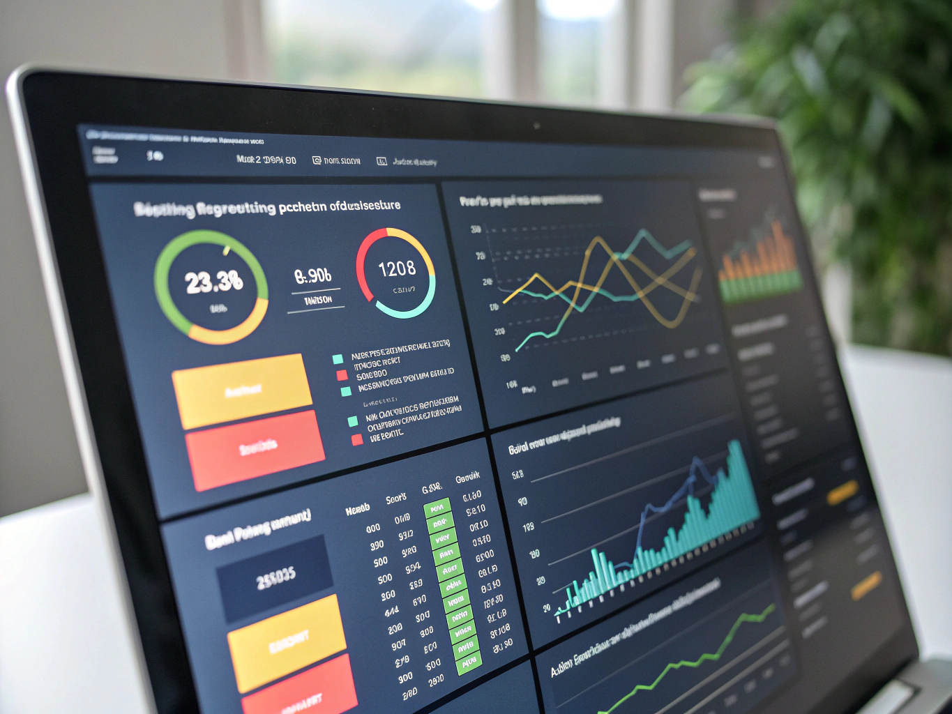 Performance dashboard showing call logs and appointment success metrics